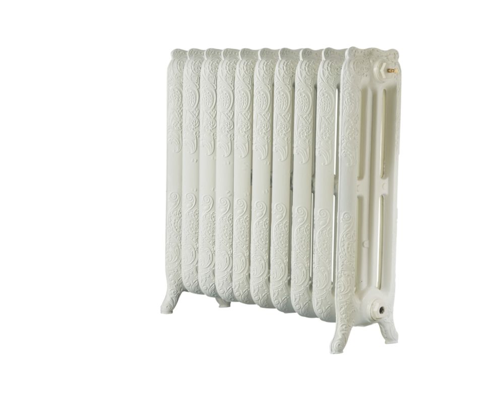 Image of Arroll Montmartre 3-Column Cast Iron Radiator 760mm x 834mm Cream 4913BTU 
