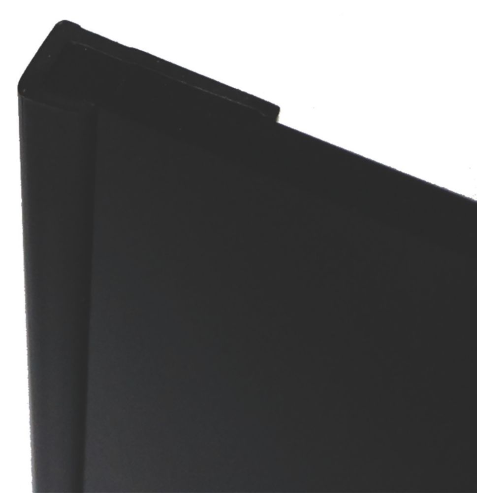 Image of Splashwall End Cap Matt Jet 2440mm x 4mm 