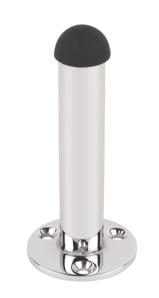 Image of Cylinder Projection Door Stops 37 x 86mm Polished Chrome 2 Pack 