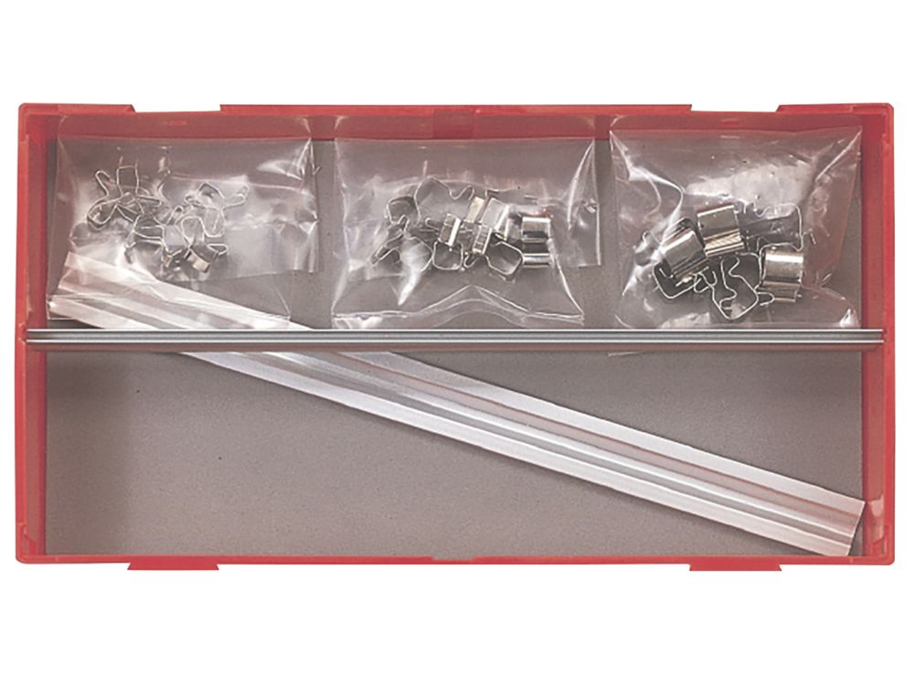 Image of Teng Tools TTALU Mixed Drive 1/4, 3/8 & 1/2" Clip Rail Set 32 Pieces 