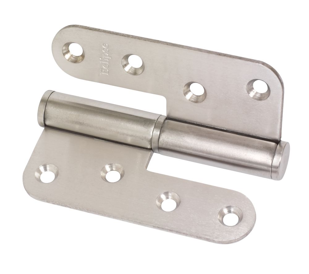 Image of Eclipse Satin Stainless Steel Lift-Off Hinges RH 102mm x 89mm 2 Pack 