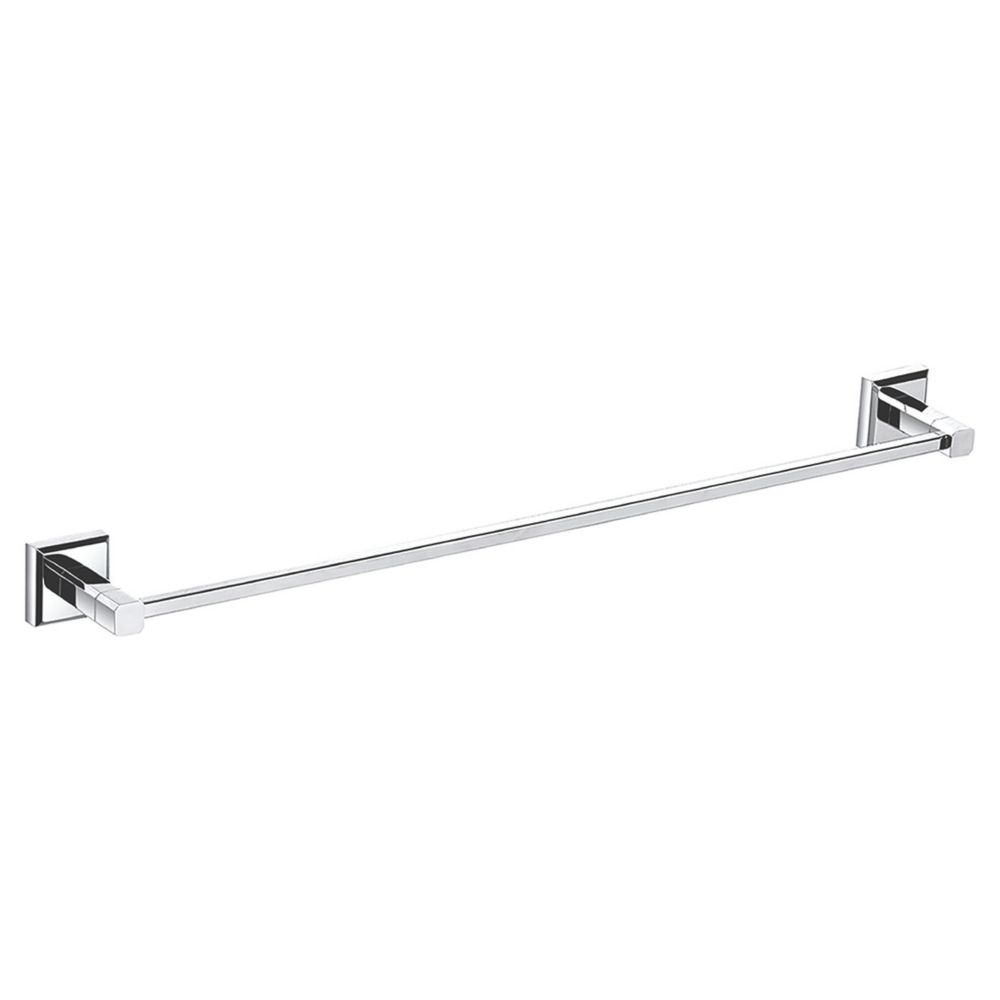 Image of Aqualux Goodwood Single Towel Bar Chrome 66cm x 6cm x 9.5cm 