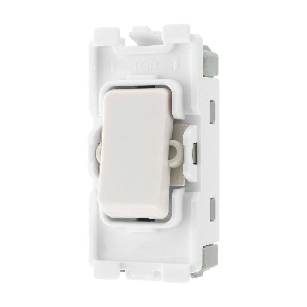 Image of British General Nexus Grid 20A Grid Intermediate Switch White 