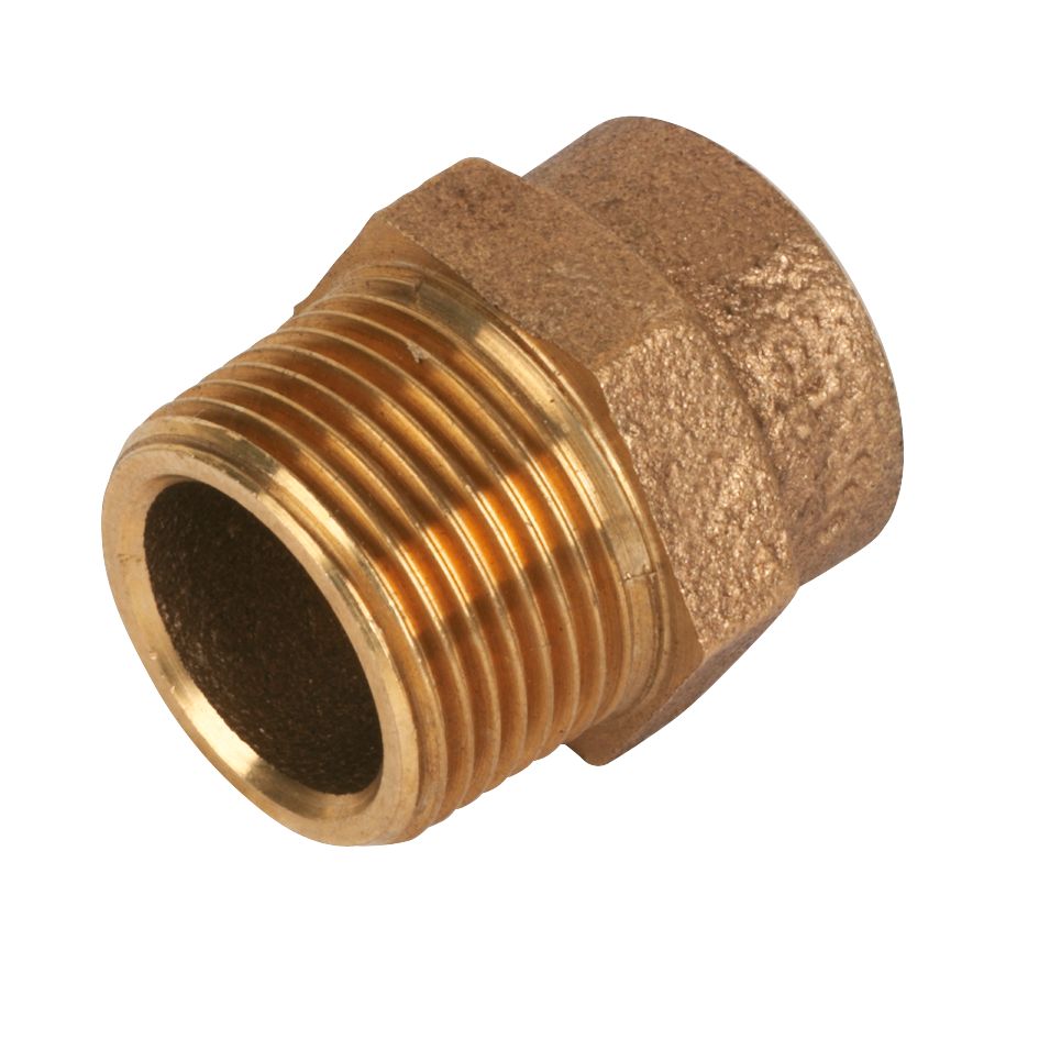 Image of Endex Brass End Feed Adapting Male Coupler 22mm x 3/4" 