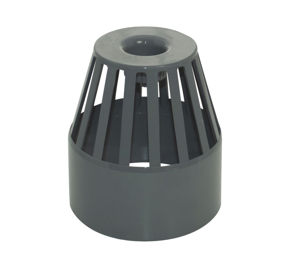 Image of FloPlast Vent Terminal Anthracite Grey 110mm 