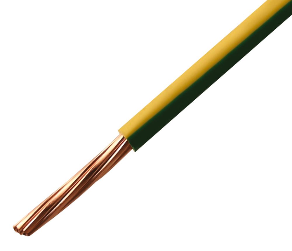 Image of Time 6491B Green/Yellow 1-Core 10mmÂ² Conduit Cable 50m Drum 