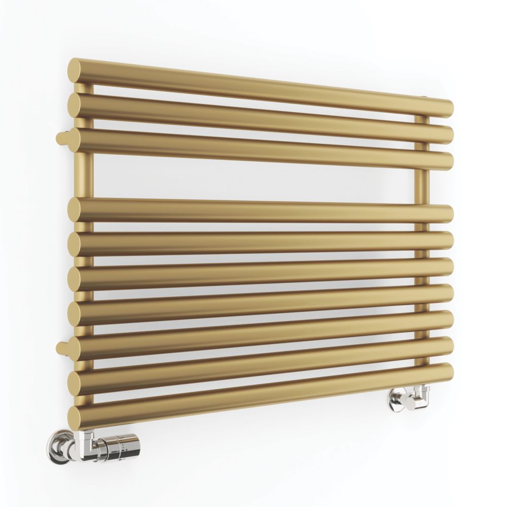 Image of Terma Rolo Towel Rail 590m x 900mm Brass 2003BTU 