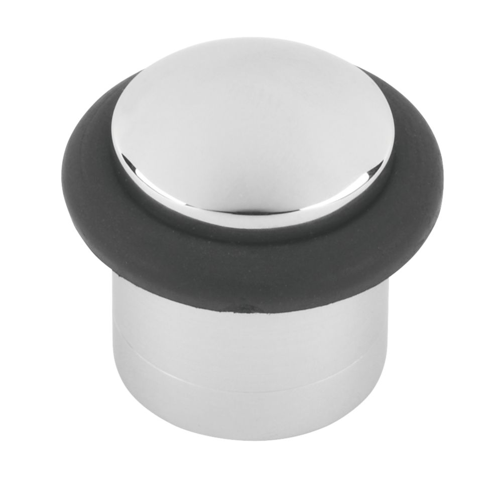 Image of Cylinder Door Stop 38 x 37mm Polished Chrome 