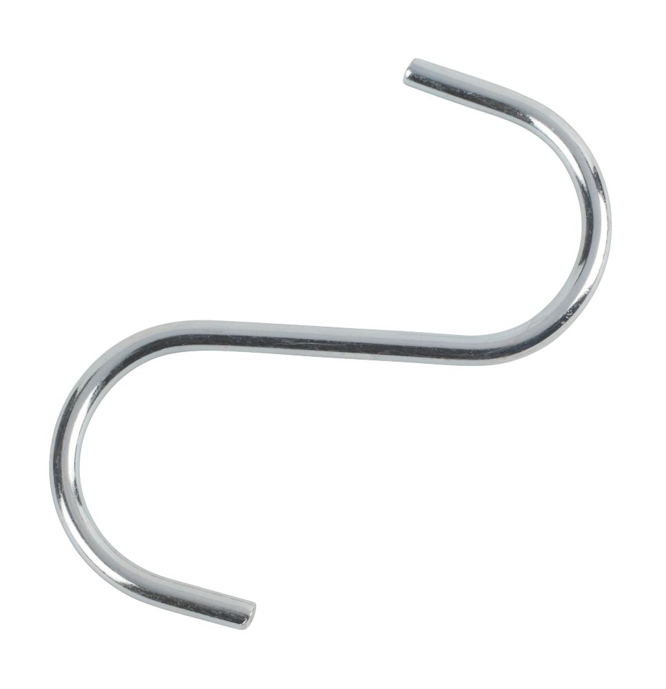 Image of Hardware Solutions Tidy S Hooks Chrome Plated 85mm 10 Pack 