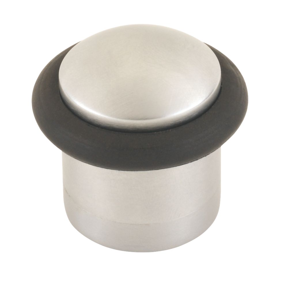 Image of Cylinder Door Stop 38 x 37mm Satin Chrome 