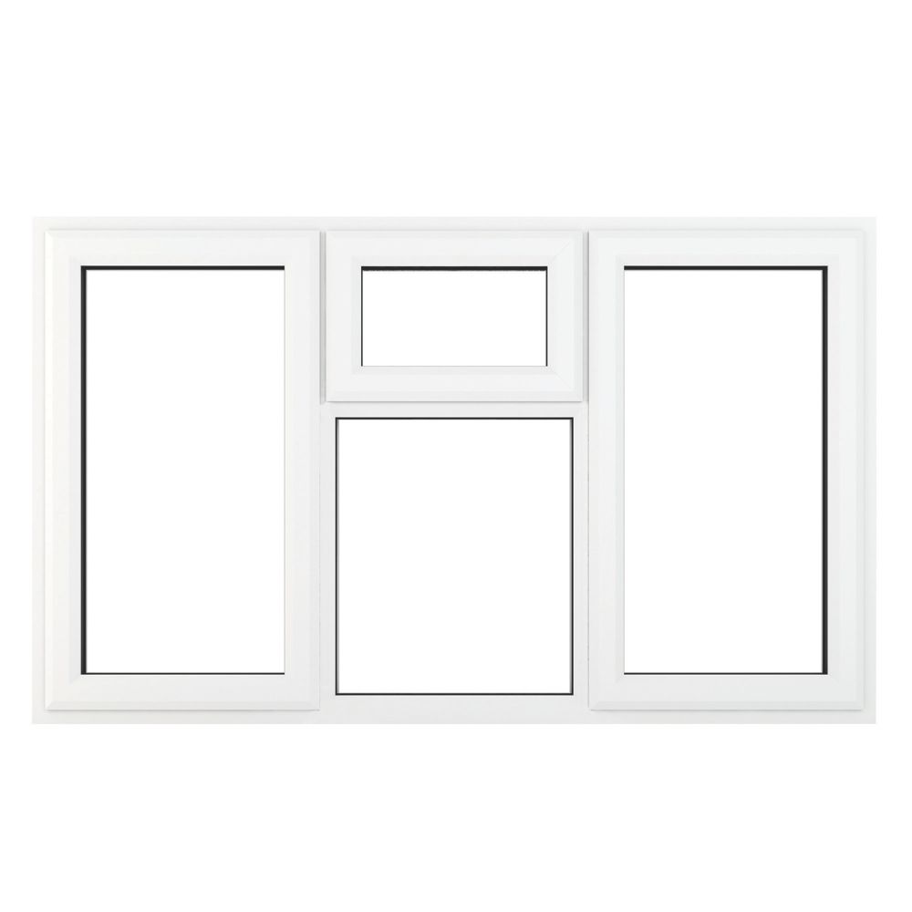 Image of Crystal Left & Right-Hand Opening Clear Double-Glazed Casement White uPVC Window 1770mm x 965mm 