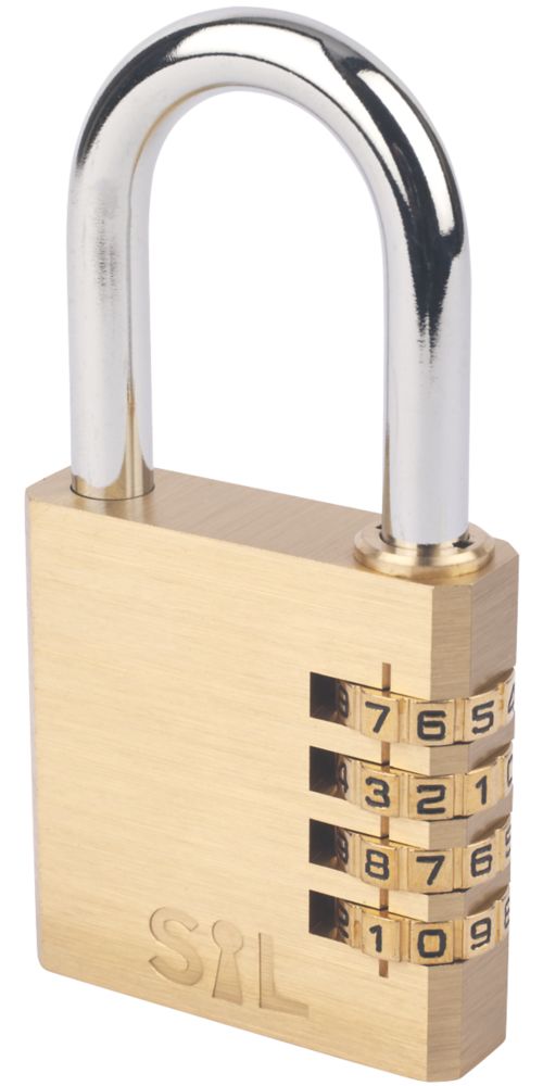 Image of Smith & Locke Brass Combination Padlock Brass 50mm 