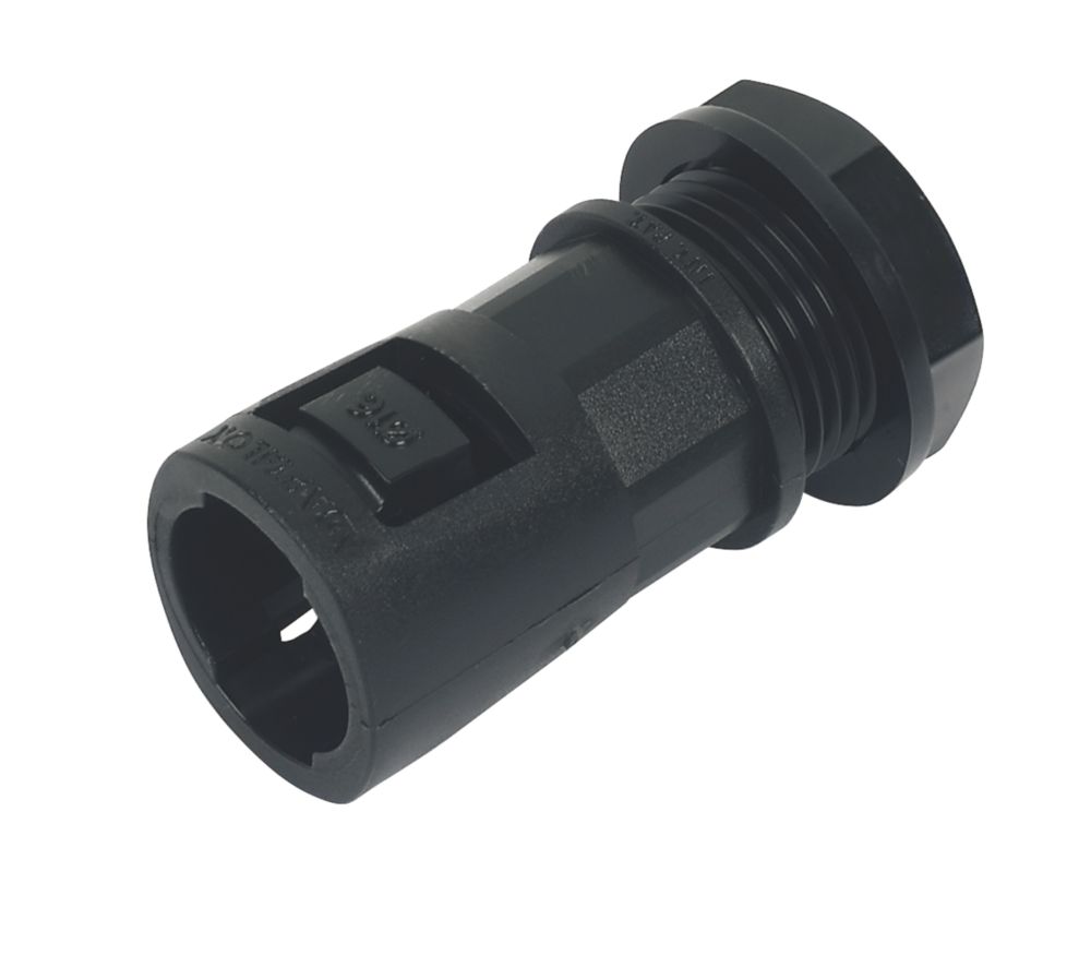 Image of Adaptaflex Type A Straight Fixed External Thread Adaptalok Fitting M20 x 20mm 10 Pack 