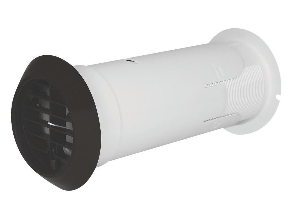 Image of Manrose Internal Fit Wall Kit with Backdraft Shutter 117mm 