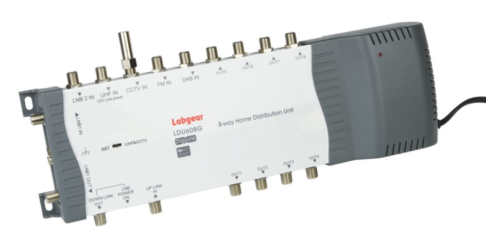 Image of Labgear LDU608G/S 8-Way Home Distribution Unit 