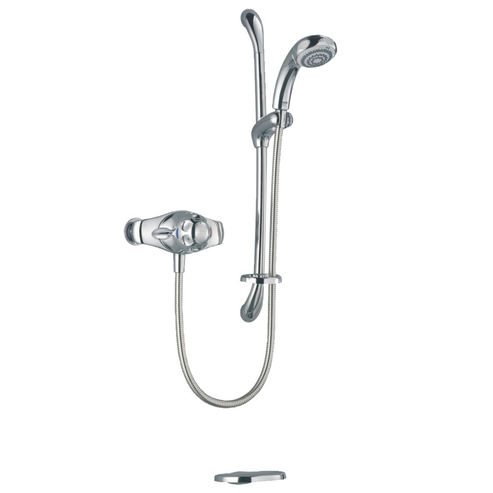 Image of Mira Excel EV Rear-Fed Exposed Chrome Thermostatic Mixer Shower 