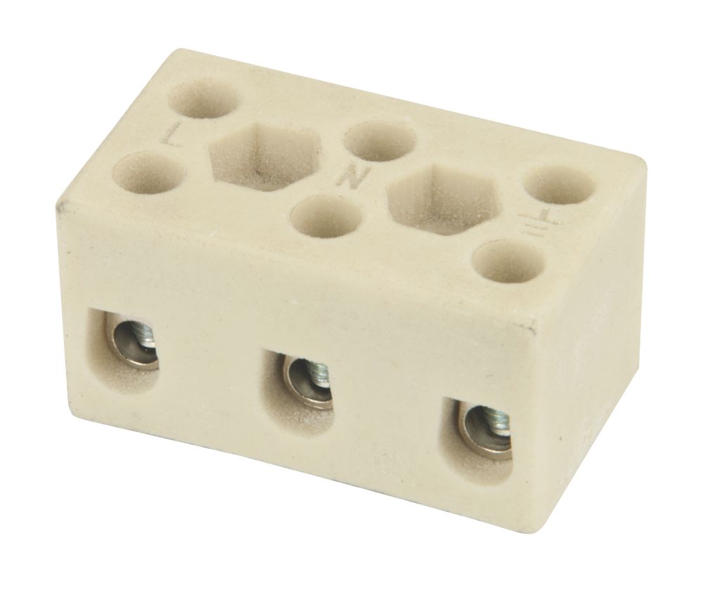 Image of Hylec 41A 3-Pole Terminal Block 5 Pack 