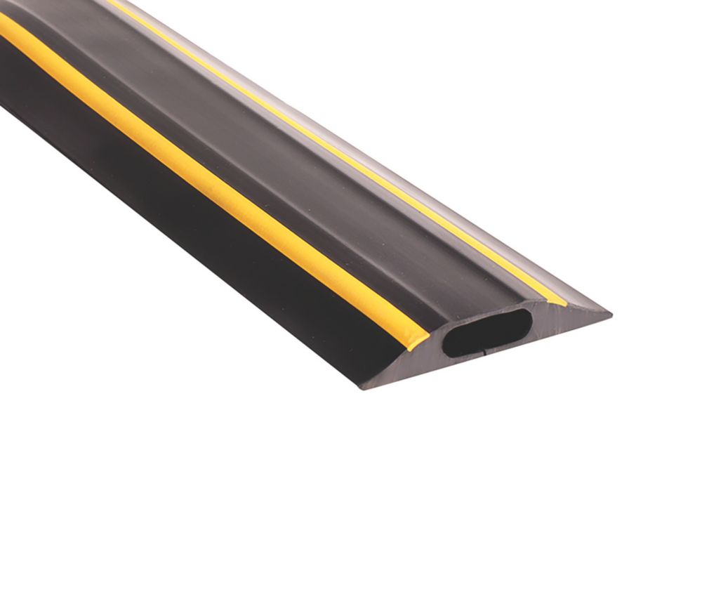 Image of COBA Europe CablePro GP2 Medium Duty Cable Cover 9m Black / Yellow 