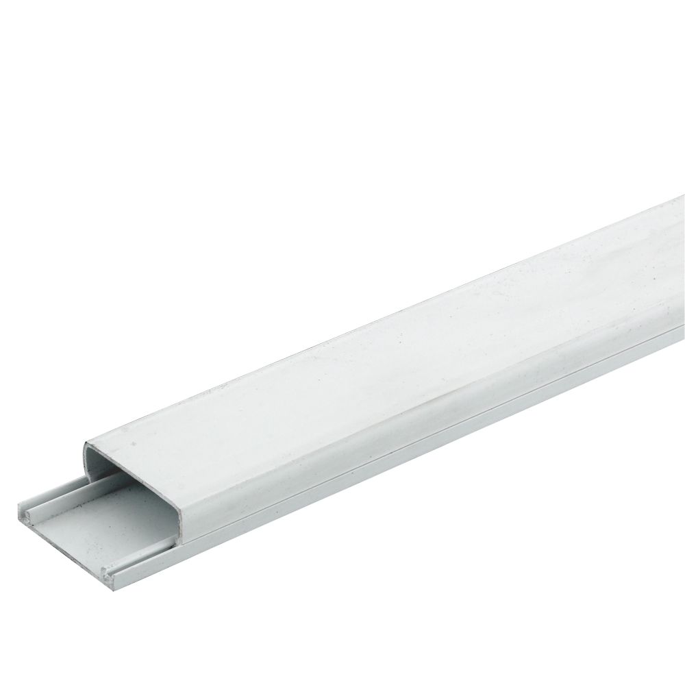 Image of Tower uPVC White Mini Trunking 38mm x 16mm x 2m 
