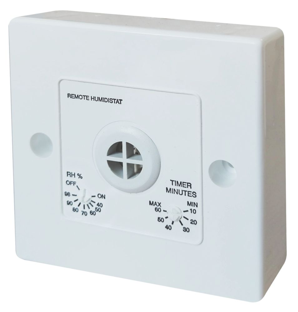 Image of Manrose 1361 Remote Bathroom Fan Humidity Control with Timer 