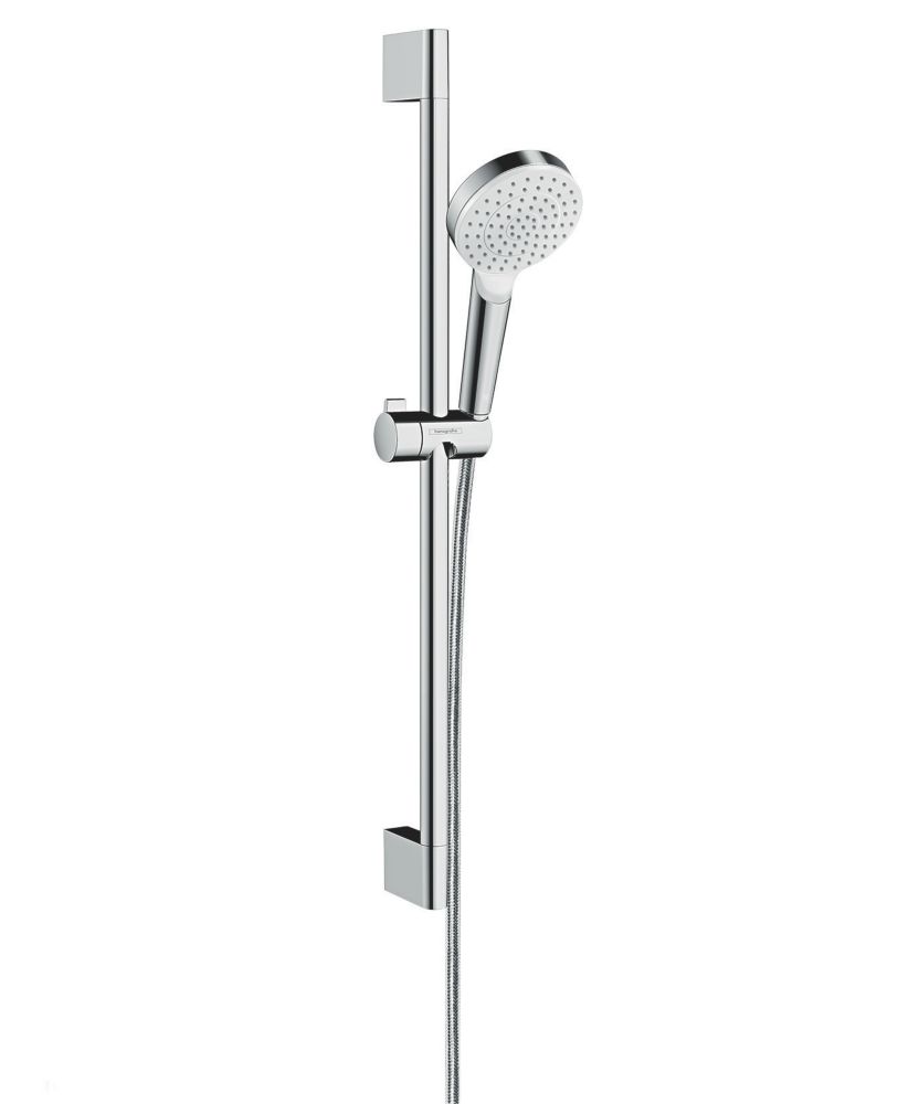 Image of Hansgrohe Crometta EcoSmart Shower Kit Modern Design Chrome / White 