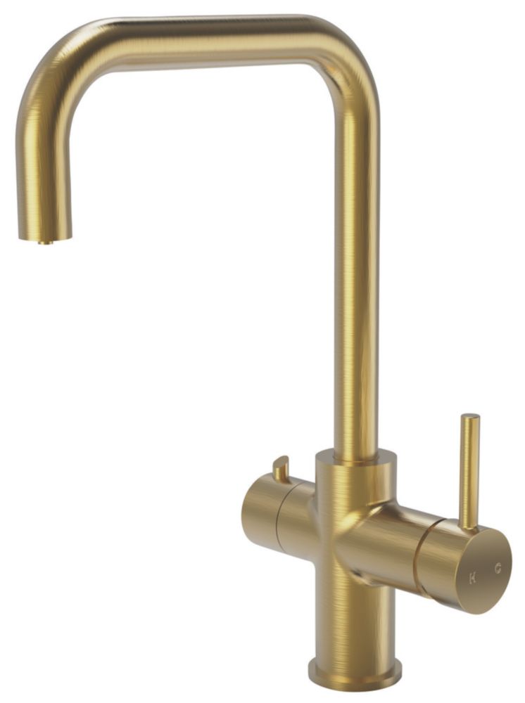 Image of ETAL 3-in-1 Instant Hot Water Kitchen Tap Gold 