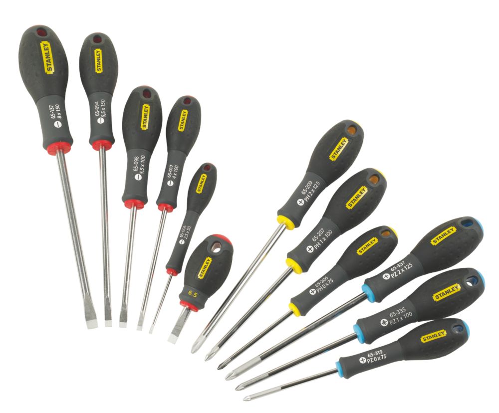 Image of Stanley FatMax Mixed Screwdriver Set 12 Pcs 
