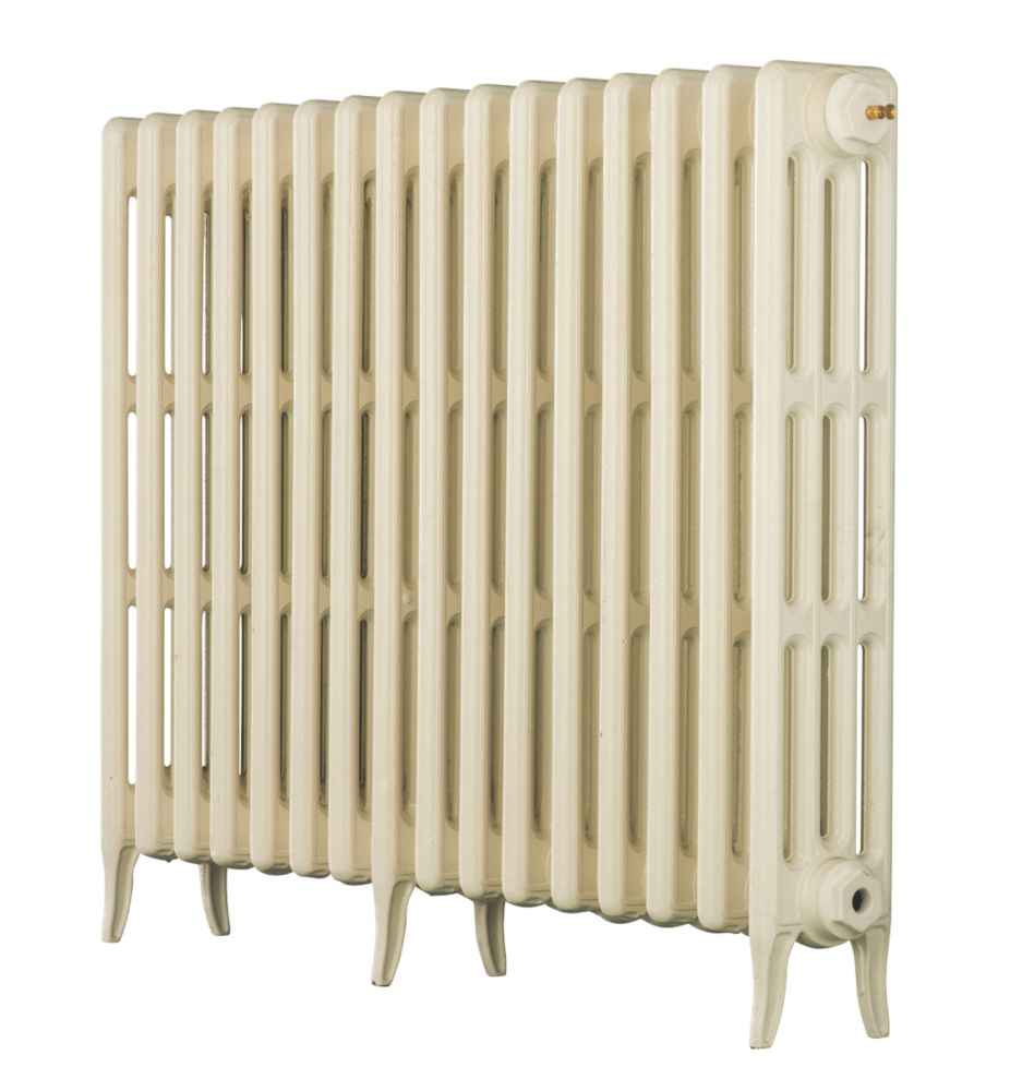 Image of Arroll Neo-Classic 4-Column Cast Iron Radiator 760mm x 874mm Cream 4340BTU 