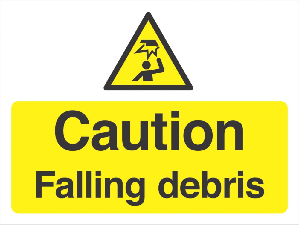 Image of "Caution Falling Debris" Sign 300mm x 400mm 