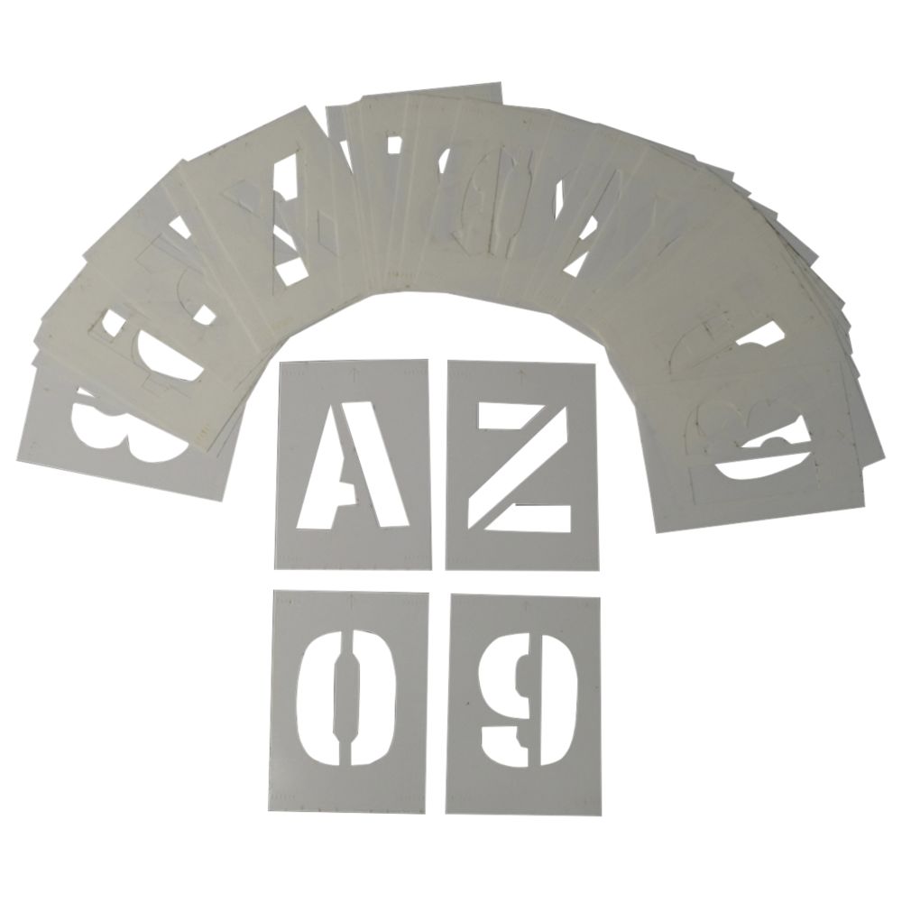 Image of 0-9 / A-Z Stencil Kit 36 Pieces 