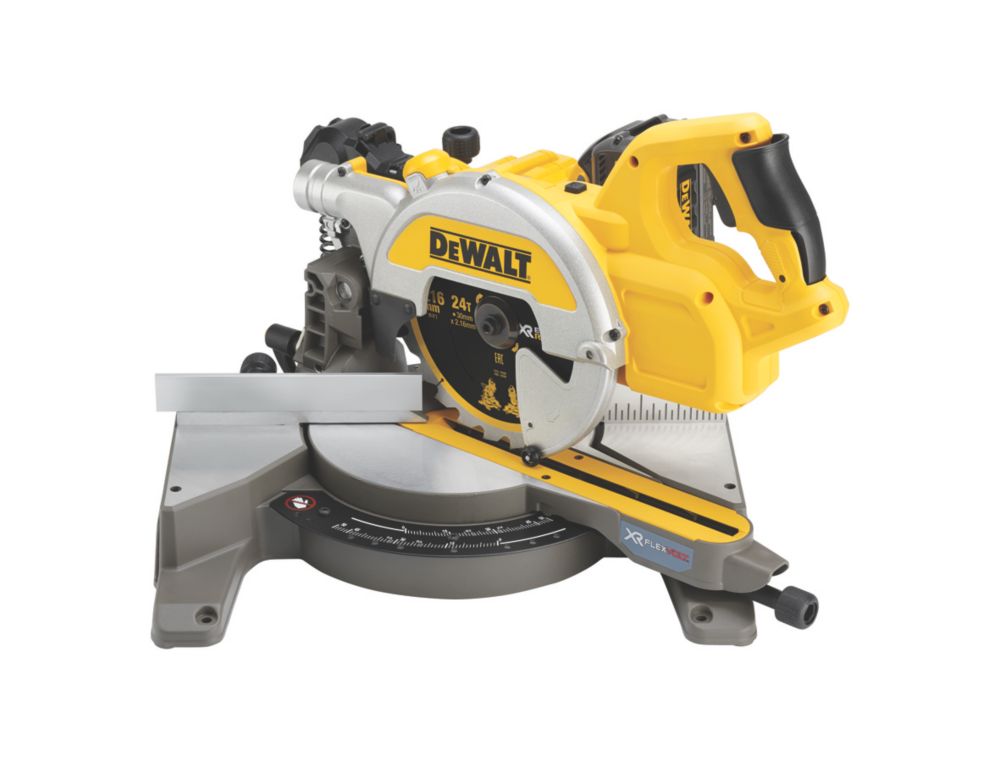 Image of DeWalt DCS777T2-GB 216mm 54V 2 x 6.0Ah Li-Ion XR FlexVolt Brushless Cordless Single-Bevel Sliding Compound Mitre Saw 