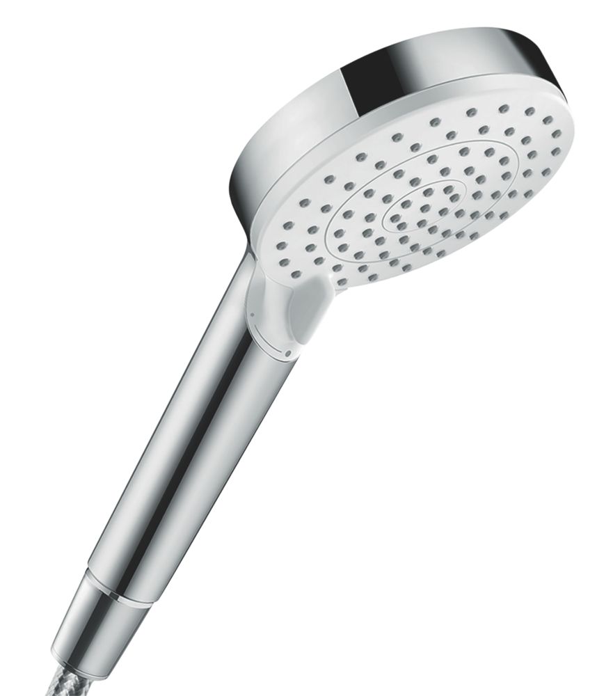 Image of Hansgrohe Crometta Vario Eco EcoSmart Shower Handset Chrome / White 100mm x 210mm 