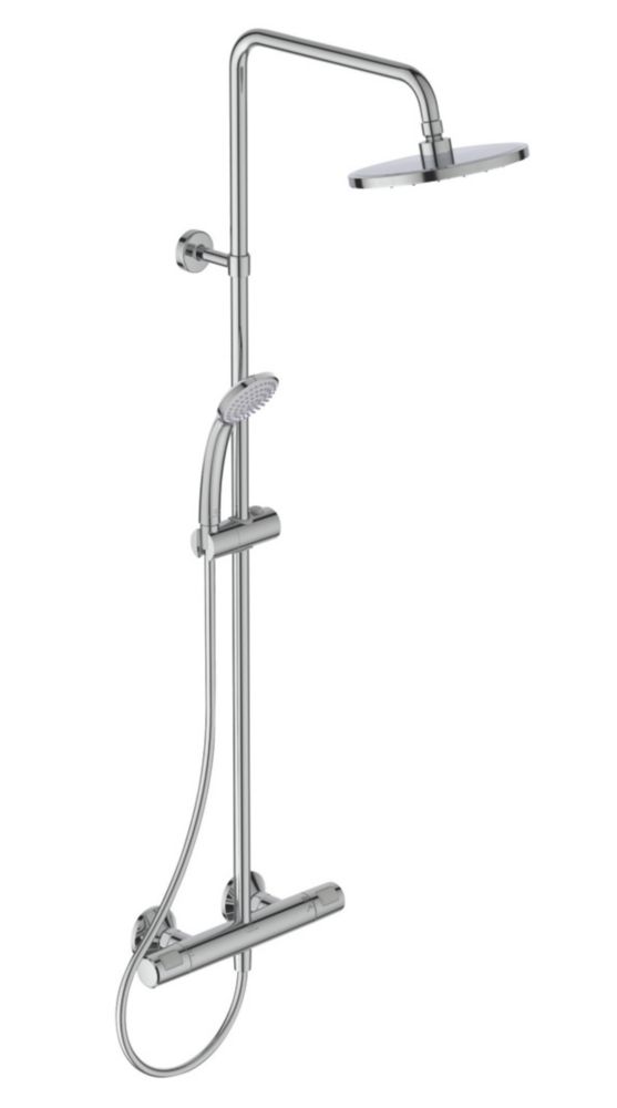 Image of Ideal Standard Ceratherm T20 Exposed Thermostatic Shower Mixer Valve Fixed Chrome 