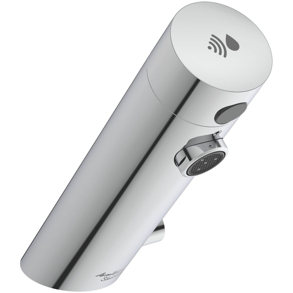 Image of Armitage Shanks Sensorflow E Touch-Free Deck-Mounted Battery Powered Sensor Basin Mixer with Temperature Control Chrome 