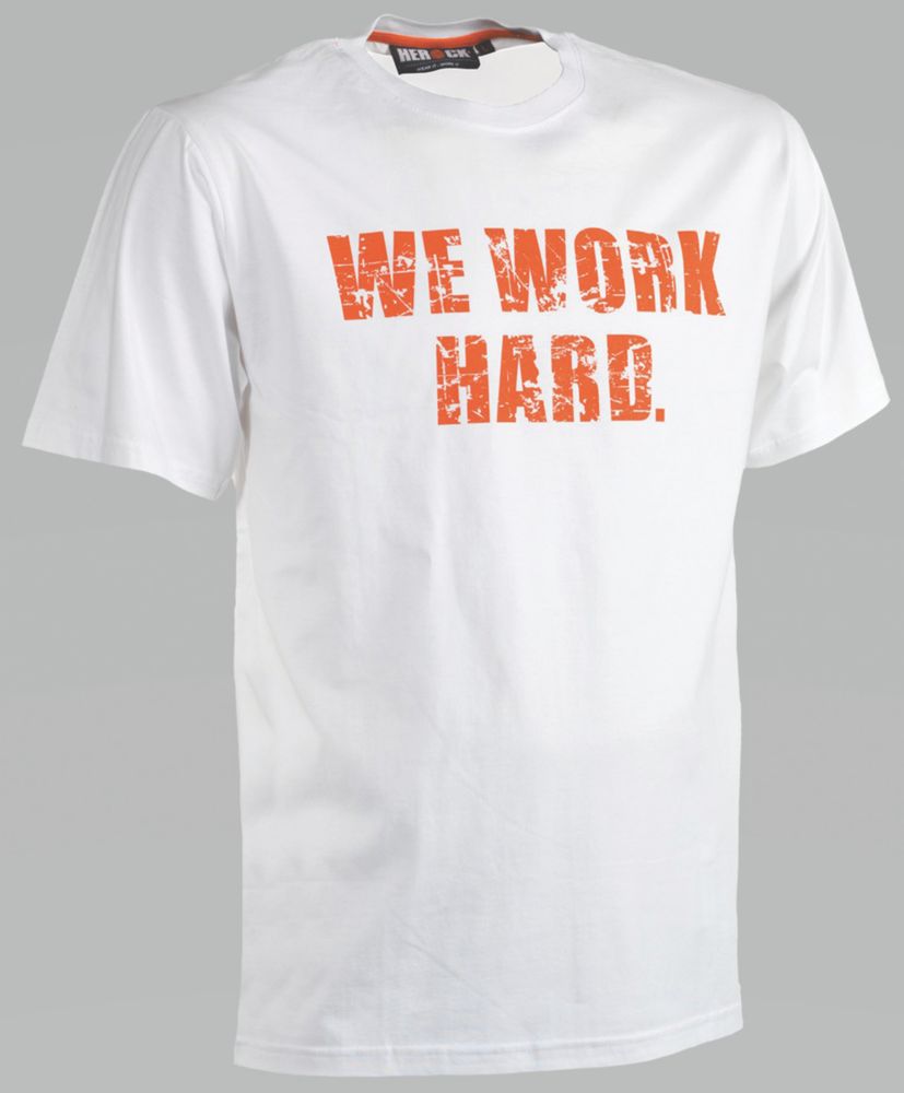 Image of Herock Anubis Short Sleeve T-Shirt White Medium 36-39" Chest 