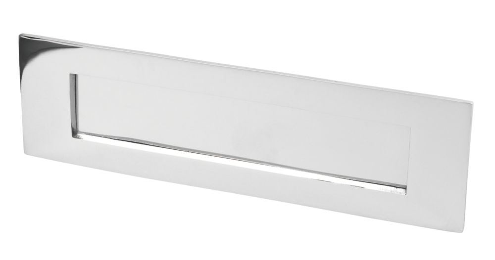 Image of Victorian Letter Plate Polished Chrome 250mm x 75mm 