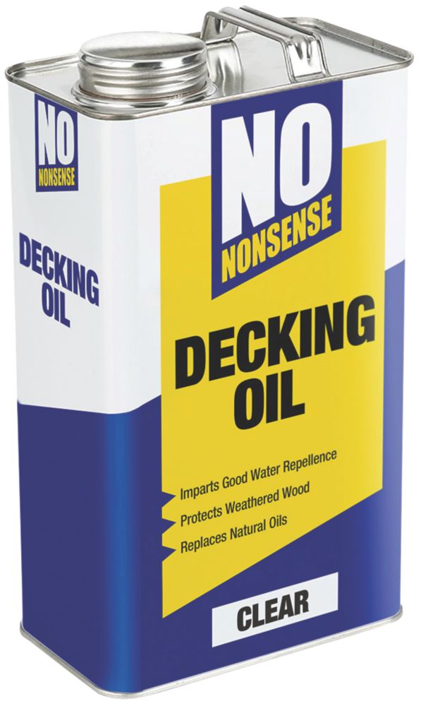 Image of No Nonsense Timber Decking Oil Clear 5Ltr 