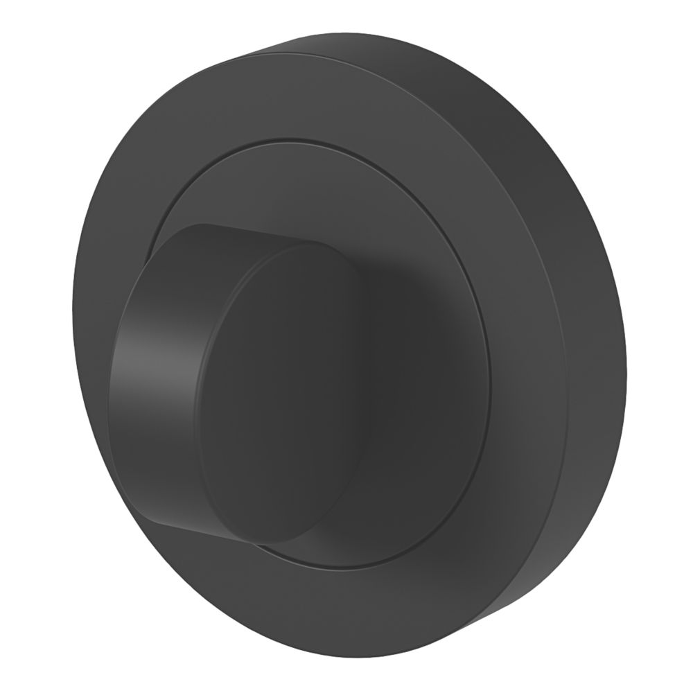 Image of Smith & Locke Standard WC Thumbturn Set Matt Black 50mm 