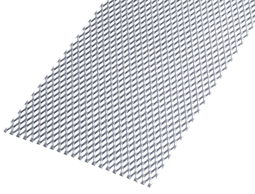 Image of Rothley Stretched Perforated Protective Door Plate Steel 250mm x 500mm 