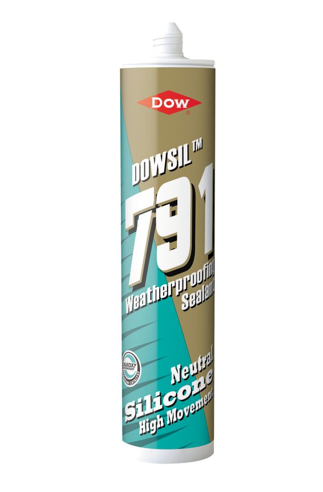 Image of Dow 791 Weatherproof Silicone Sealant Anthracite 310ml 