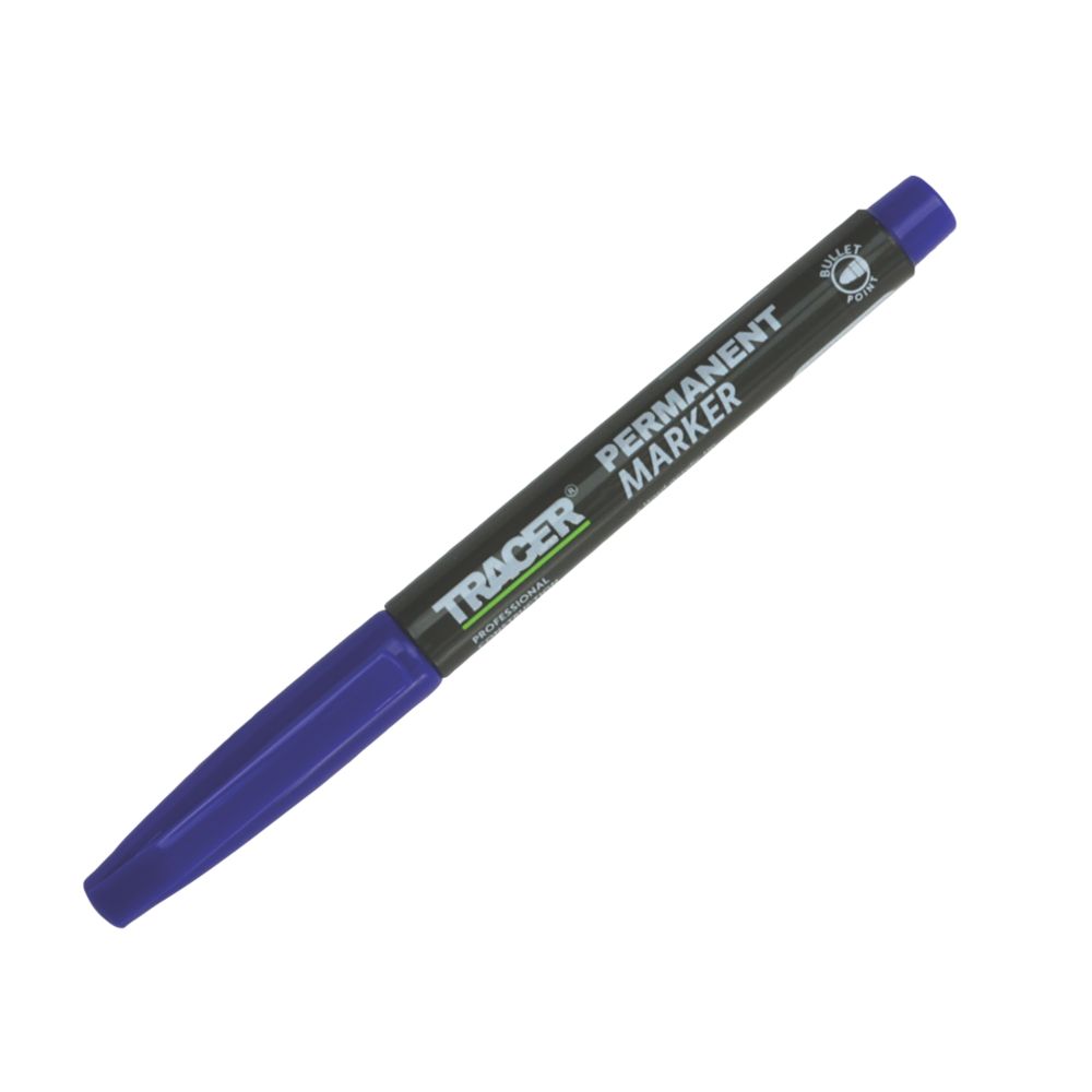 Image of TRACER Medium Tip Blue Permanent Marker 
