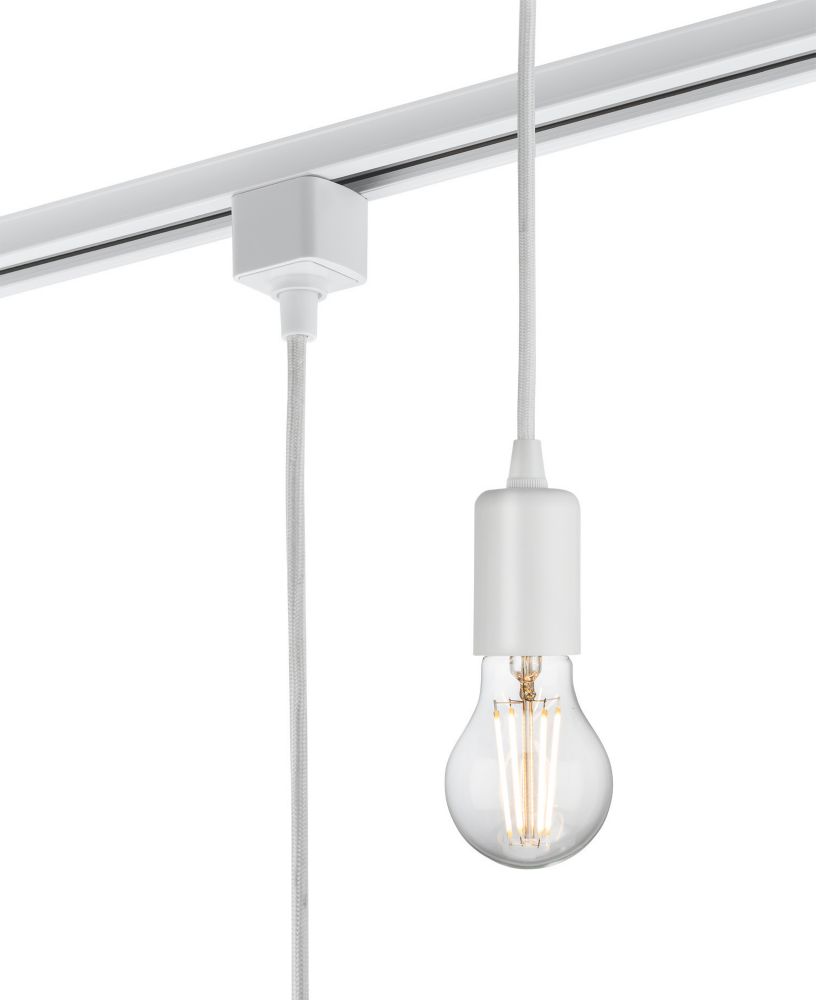 Image of Knightsbridge 1-Circuit Pendant for Track Lighting White 
