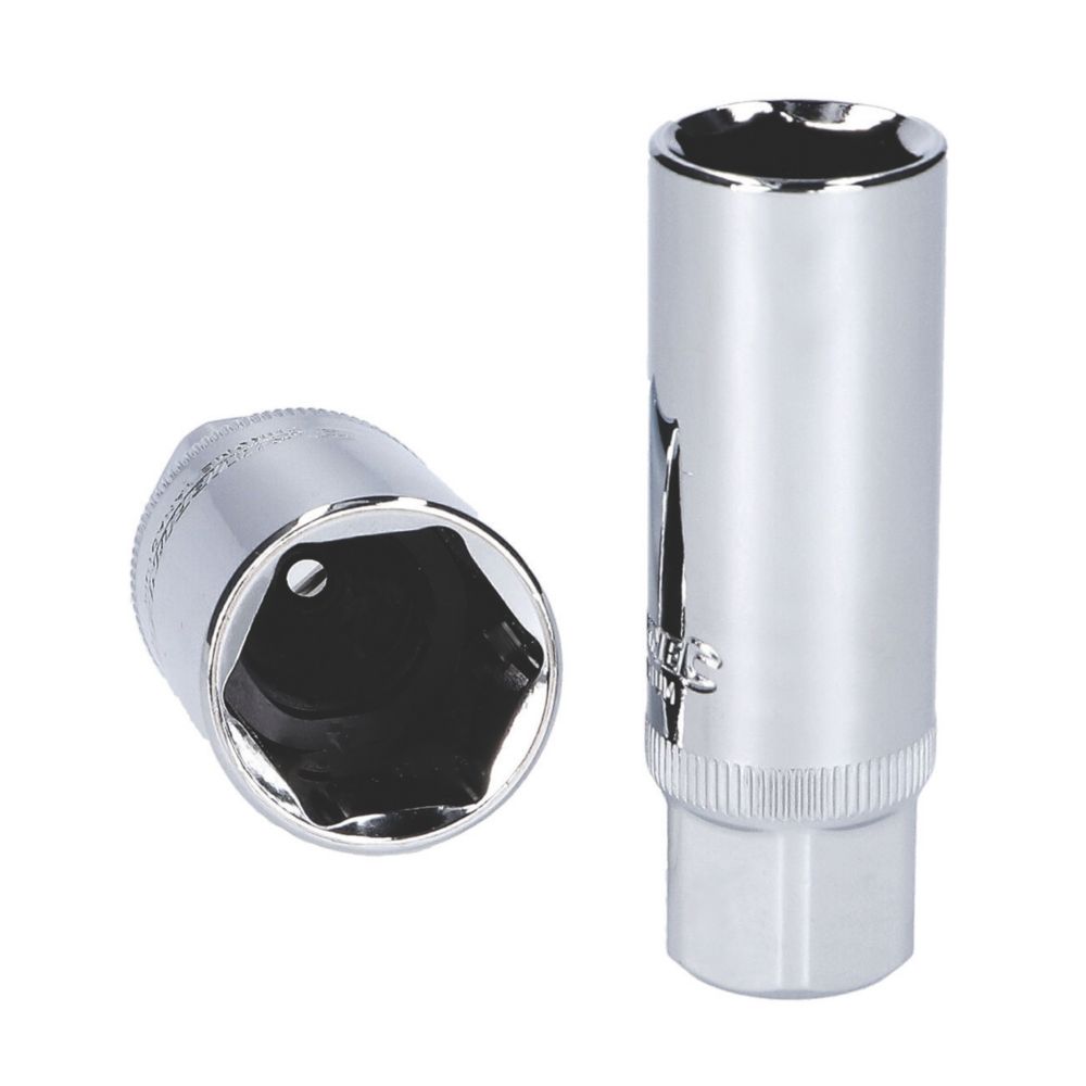 Image of Silverline Spark Plug Deep Socket Set 1/2" 2 Pack 