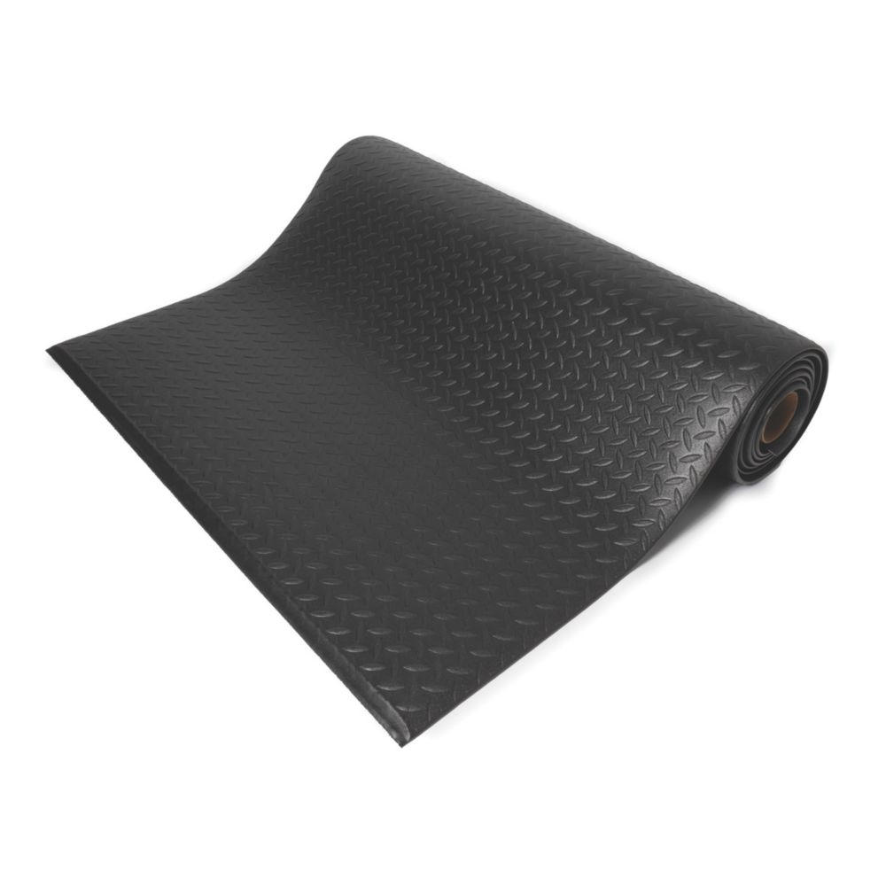 Image of COBA Europe Orthomat Diamond Anti-Fatigue Floor Mat Black 18.3m x 1.2m x 9mm 