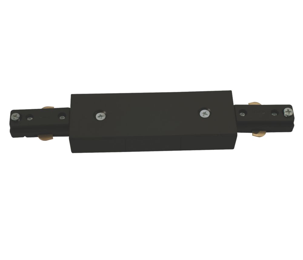 Image of Knightsbridge 1-Circuit Central Connector for Knightsbridge Track Lighting System Black 