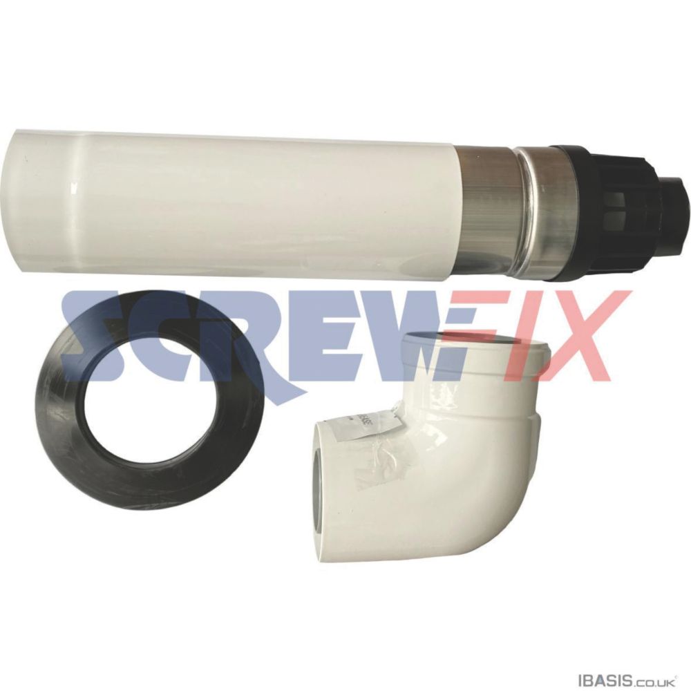 Image of Baxi 5118069 HE Standard Telescopic Flue Kit & Elbow 