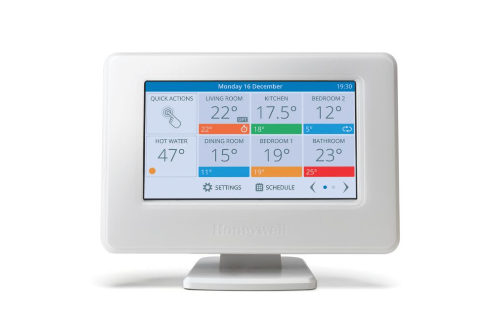 Image of Honeywell Home Evohome Wireless Heating & Hot Water Wi-Fi Connected Thermostat Pack White 