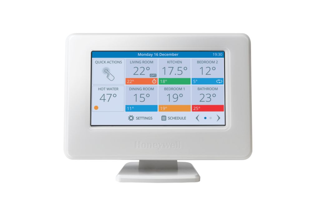Image of Honeywell Home Evohome Wireless Heating & Hot Water Wi-Fi Connected Thermostat Pack White 