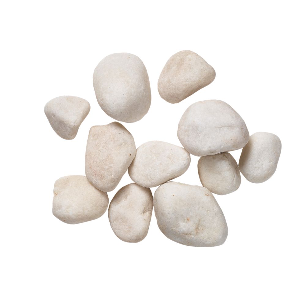 Image of Kelkay Pearl White 50 - 70mm Cobbles Bulk Bag 750kg 