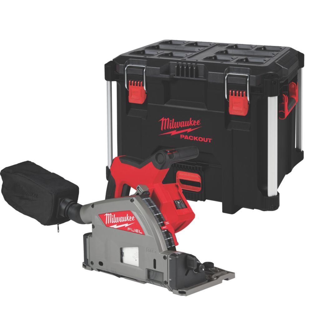 Image of Milwaukee M18 FPS55-0P FUEL 18V Li-Ion RedLithium 165mm Brushless Cordless Plunge Saw - Bare 